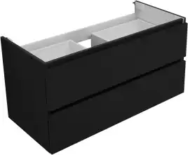 Тумба под раковину Aquanet Вега 2.0 100 черный, подвесная, 337951