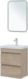 Тумба под раковину Aquanet Нота New 50 дуб светлый 334196