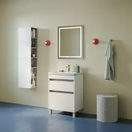 Тумба с раковиной IDDIS Zodiac X 60, напольная, Белая, ZDX60WFi95K