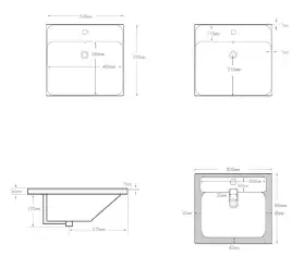 Раковина Aquanet Flash 50, белая, 333265