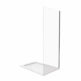 Боковая стенка Good Door GALAXY SP-70-C-B профиль Черный стекло прозрачное