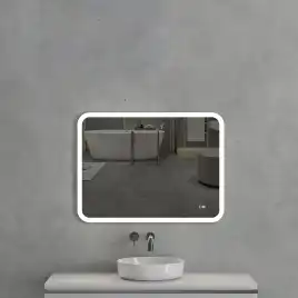 Зеркало с подсветкой AVS Байкал 90x65 см, антипар