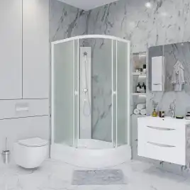 Душевая кабина Niagara Promo 100х80х200 P100/80/26L/MT/BK средний поддон, без гидромассажа