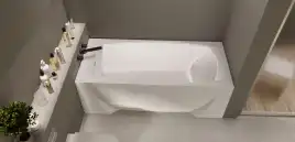 Акриловая ванна Marka One PRAGMATIKA 173-155х75 01пр17375 прямоугольная, Белая