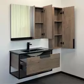 Тумба с умывальником Comforty Бонн 90 Дуб темный, 00-00001937