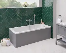 Акриловая ванна Vitra Neon 170x75 прямоугольная, белая