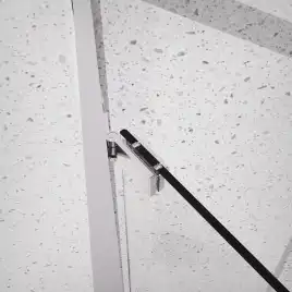 Душевой уголок Azario 100х100 AZ-L47-100-MB-CL, профиль черный матовый, стекло Прозрачное