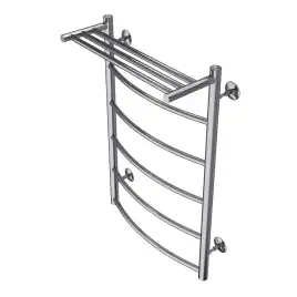 Полотенцесушитель водяной Azario VERONA 50х80 AZ04158P П5 с полкой, нижнее подключение 1/2