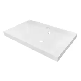 Тумба с раковиной Azario Эстима 80 CS00094596, напольная, Белая глянцевая