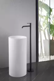 Напольный смеситель для раковины  Abber Wasser Kreis AF8140B, однорычажный, с внутренней частью, Черный матовый