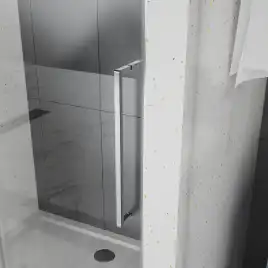 Душевая дверь Azario 100 AZ-Y43-100-MGR-CL, профиль графит матовый, стекло Прозрачное