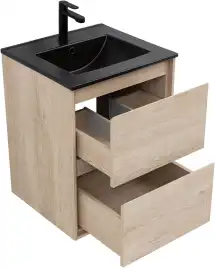 Тумба под раковину Aquanet Милан 50 дуб светлый, подвесная, 336381