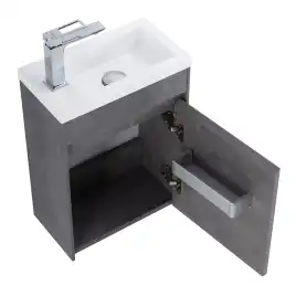 Тумба под раковину BelBagno PIETRA MINI-400-1A-SO-BL-R подвесная Bianco Lucido