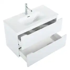 Тумба под раковину BelBagno ETNA39-800/390-2C-SO-BL-P подвесная Bianco Lucido