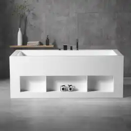 Акриловая ванна Abber 170х80 AB9339-1.7, отдельностоящая, Белая глянцевая