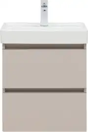 Тумба под раковину Aquanet Вега 2.0 50 бежевый, подвесная, 337940