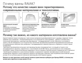 Акриловая ванна Ravak DOMINO 160х70 C621000000 прямоугольная, Белая