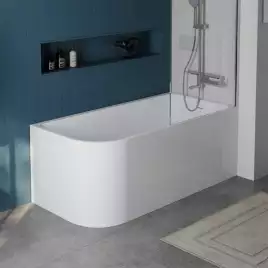 Акриловая ванна BelBagno 150х73 BB712-1500-730-R, отдельностоящая, Белая глянцевая