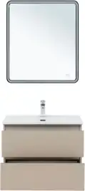 Тумба под раковину Aquanet Вега 2.0 70 бежевый, подвесная, 337942