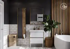 Зеркало-шкаф Aquaton Сканди 70 1A252202SDZ90  цвет, белый / дуб рустикальный