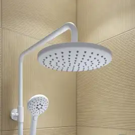 Душевая система IDDIS Ray RAYWT3Fi06 для ванны с изливом цвет, Матовый белый