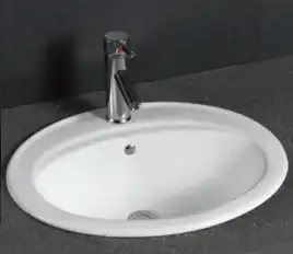 Умывальник CeramaLux 9413 560х480х190 Полувстраиваемая цвет Белый