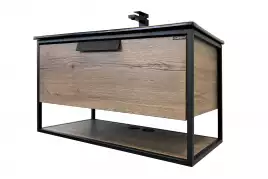 Тумба с умывальником Comforty Бонн 90 Дуб темный, 00-00001937