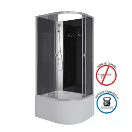 Душевая кабина Niagara Eco 90х70х195 E90/70/40L/TN/BK высокий поддон, без гидромассажа