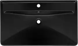 Раковина Aquanet Ирис 80 329249 прямоугольная, Черная матовая