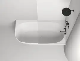 Ванна Salini SOFIA CORNER 170х85 102524M из материала S-Stone, Белая матовая