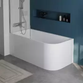 Акриловая ванна BelBagno 150х73 BB712-1500-730-L, отдельностоящая, Белая глянцевая