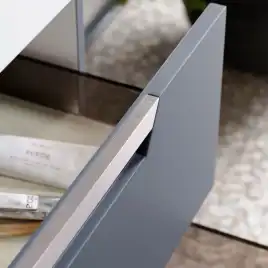 Тумба с раковиной подвесная Aqwella 5 Stars Cube 90 см, CUB0109GR, цвет Серый