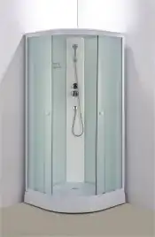 Душевая кабина Loranto 100х100, низкий поддон, Матовое стекло, CS-881ED13TM/W-100