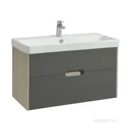 Тумба под раковину Aquaton Оливия 90 1A254401OLUG0 подвесная цвет, грей / дуб ойстер
