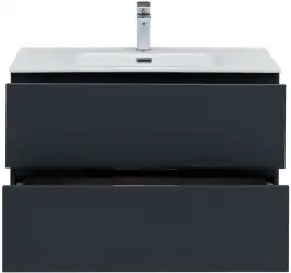 Тумба под раковину Aquanet Алвита New 80 2 ящика, антрацит 277515