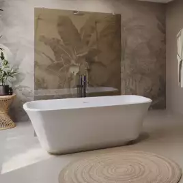 Акриловая ванна BelBagno 170х80 BB702-1700-800-K, отдельностоящая, Белая глянцевая