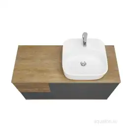 Тумба под раковину Aquaton Терра 105 1A246901TEKA0 подвесная правая, цвет дуб кантри / антрацит