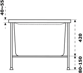 Акриловая ванна AZARIO Бали 180х80 БАВ0105, белая