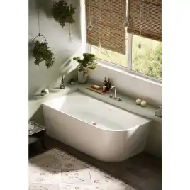 Акриловая ванна Azario RIO GRANDE 150х75 пристенная левая, в комплекте с сифоном и металлической рамой, AZ-6724-2L 15075