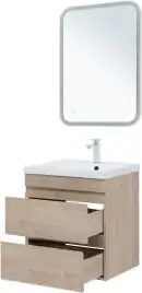 Тумба под раковину Aquanet Нота New 60 дуб светлый 334197