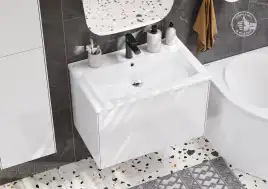 Тумба под раковину Aquaton Сохо 60 1A258001AJ010 подвесная цвет, белый глянец