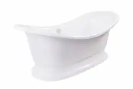 Ванна из литьевого мрамора  Aqua de Marco FIDJI 190х87 Белая 1190WFID