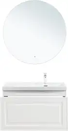 Тумба под раковину Aquanet Агата 90 белый сатин, 345482