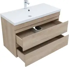 Тумба под раковину Aquanet Нота New 100 дуб светлый 334200