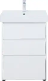 Тумба под раковину Aquanet Nova Lite 60 белый глянец (3 ящика) 302469