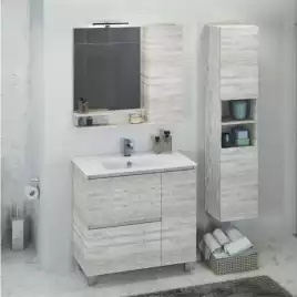 Тумба с умывальником Comforty Верона 90 Дуб белый, 00-00001972