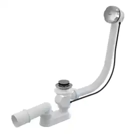 Слив-перелив AlcaPlast A55K-80-RU-01 полуавтомат для ванны, хром