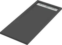 Душевой поддон Good Door Stella 100х70 из искусственного камня, Черный ЛП00155