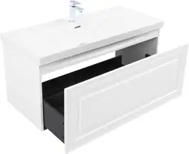 Тумба под раковину Aquanet Агата 110 белый сатин, 345484