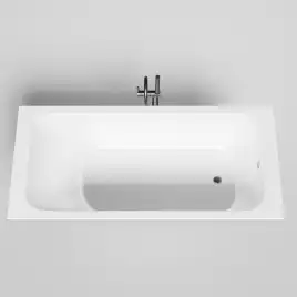 Ванна Salini ORLANDA 180х80 102012G из материала S-Sense, Белая глянцевая